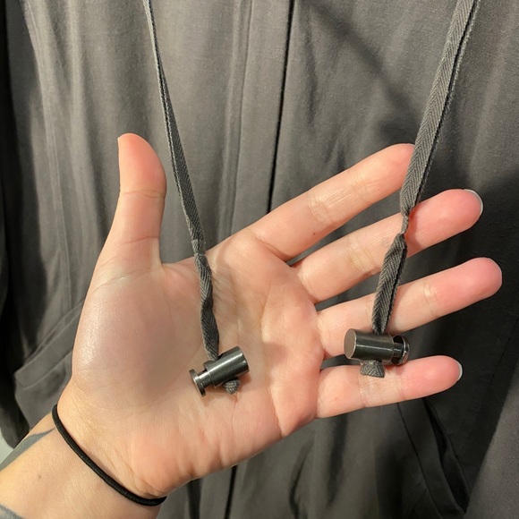 Eileen fisher women sustainable organic cotton funnel neck jacket sz L gray - Picture 3 of 9